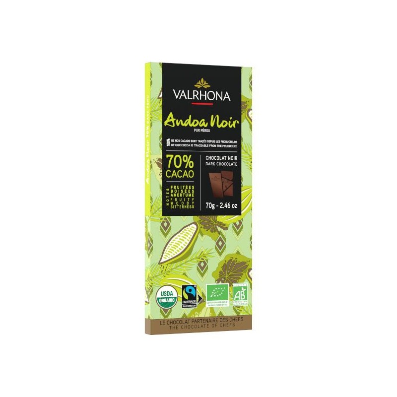 Andoa Noir 70% Ekologisk 70 gr kaka